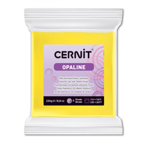 CE0880250 Пластика полимерная запекаемая 'Cernit OPALINE' 250 гр. (717 первичный жёлтый)