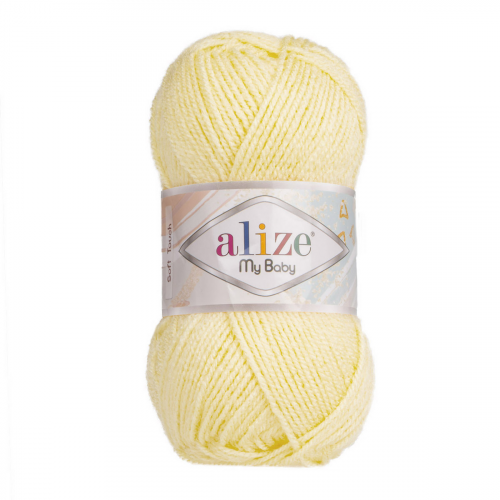 Пряжа Alize 'My baby' 50г 150м (100% акрил) (13 желтый)