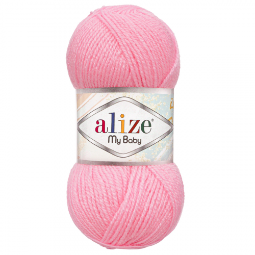 Пряжа Alize 'My baby' 50г 150м (100% акрил) (185 детский розовый)