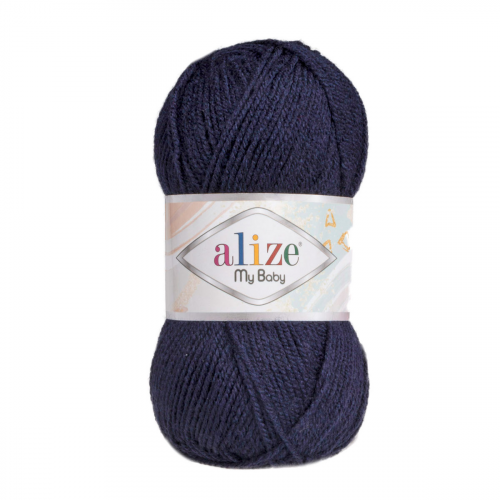 Пряжа Alize 'My baby' 50г 150м (100% акрил) (58 темно-синий)