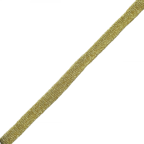 3AR501 Шнур плоский металлизированный 10мм*70м (золото) АЙРИС