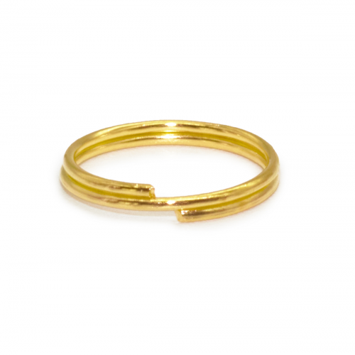 4AR259/260 Кольцо соединительное двойное, 12мм, 50шт/упак, Astra&Craft (Яркое золото)