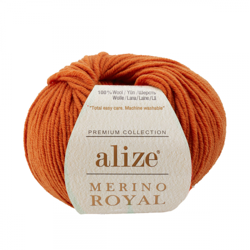 Пряжа Alize 'Merino Royal' 50г 100м (100% шерсть) (89 терракот)