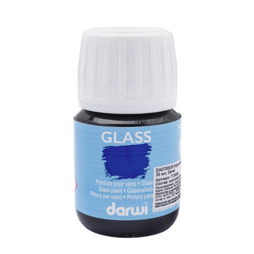 DA0700030 Краска акриловая для стекла Glass, 30мл, Darwi (215 голубой)