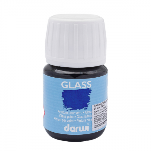 DA0700030 Краска акриловая для стекла Glass, 30мл, Darwi (236 синий)