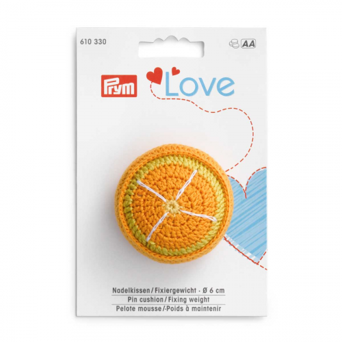 610330 Игольница Апельсин с фиксирующей гирей, Love Prym