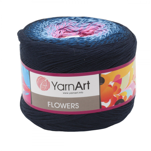 Пряжа YarnArt 'Flowers' 250гр 1000м (55% хлопок, 45% полиакрил) (273 секционный)