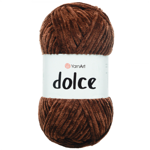 Пряжа YarnArt 'Dolce' 100гр 120м (100% микрополиэстер) (775 темный шоколад)