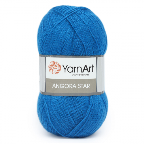 Пряжа YarnArt 'Angora Star' 100гр 500м (20% тонкая шерсть, 80% акрил) (3040 синий)