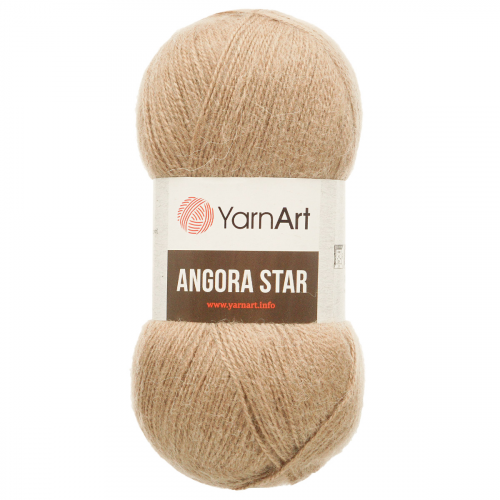 Пряжа YarnArt 'Angora Star' 100гр 500м (20% тонкая шерсть, 80% акрил) (512 серо-бежевый)