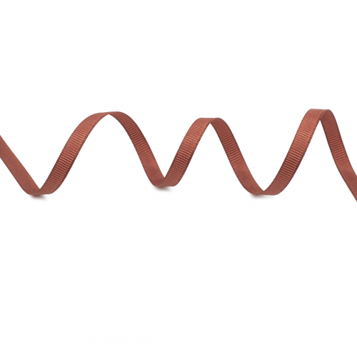 Лента репсовая 0,6см*18,28м ( 7702719) (074 коричневый) АЙРИС