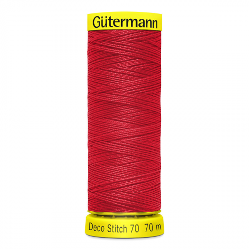 05 Нить Deco Stitch 70 для декоративных швов, 70м, 100% п/э Gutermann 702160 (156 красный) Guetermann