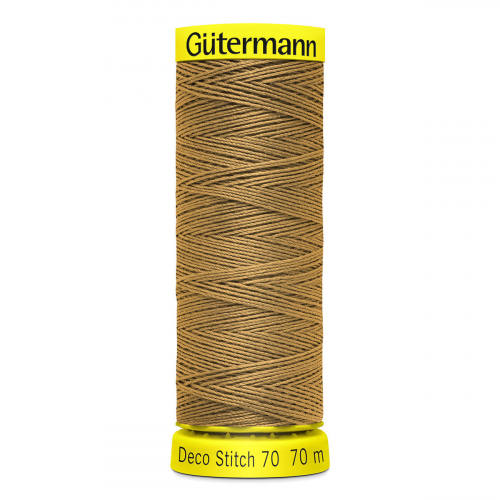 05 Нить Deco Stitch 70 для декоративных швов, 70м, 100% п/э Gutermann 702160 (887 бежево-горчичный) Guetermann
