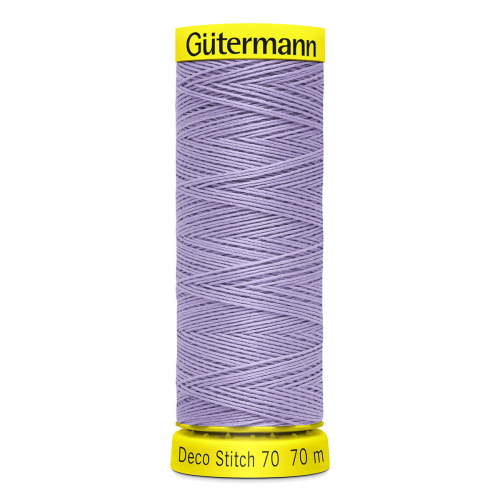 05 Нить Deco Stitch 70 для декоративных швов, 70м, 100% п/э Gutermann 702160 (158 св.сиреневый) Guetermann