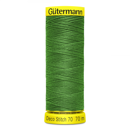 05 Нить Deco Stitch 70 для декоративных швов, 70м, 100% п/э Gutermann 702160 (396 ярко-зеленый) Guetermann