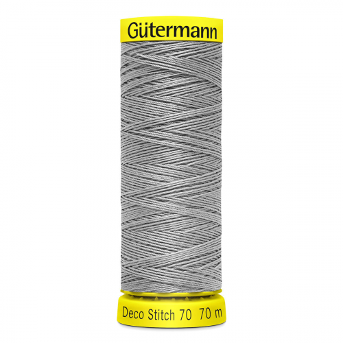 05 Нить Deco Stitch 70 для декоративных швов, 70м, 100% п/э Gutermann 702160 (040 пепельно-серый) Guetermann