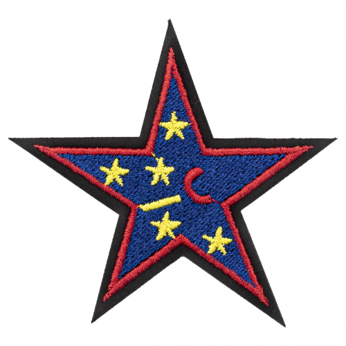 Термоаппликация 'Синяя звезда', 6.9*6.3см Hobby&Pro