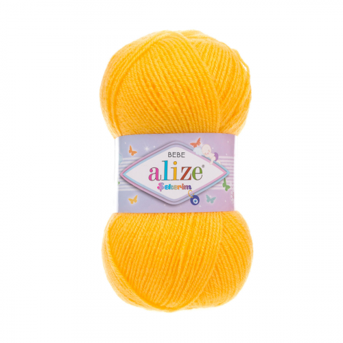 Пряжа ALIZE 'SEKERIM BEBE' 100гр. 320м (100% акрил) (566 цыпленок) Alize
