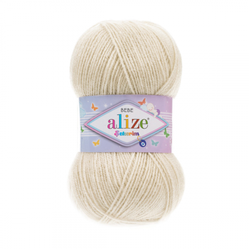 Пряжа ALIZE 'SEKERIM BEBE' 100гр. 320м (100% акрил) (599 слоновая кость) Alize