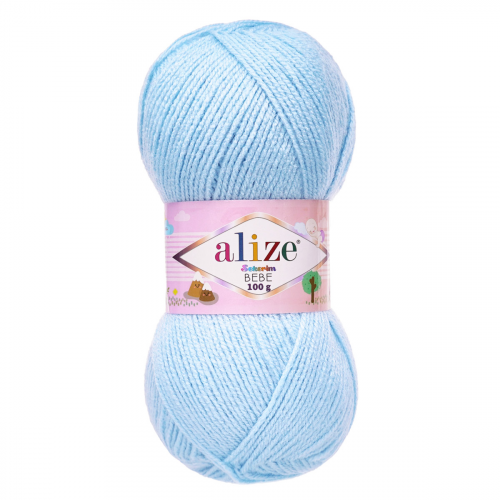 Пряжа ALIZE 'SEKERIM BEBE' 100гр. 320м (100% акрил) (183 светло-голубой) Alize