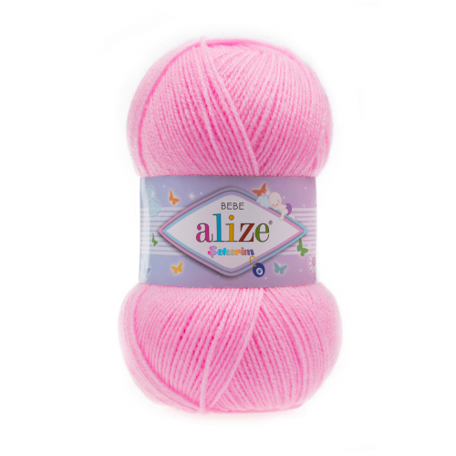 Пряжа ALIZE 'SEKERIM BEBE' 100гр. 320м (100% акрил) (191 розовый) Alize