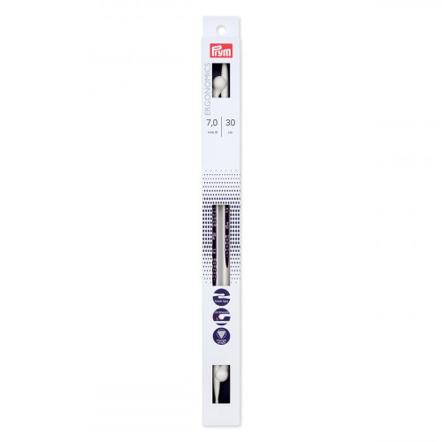 190310 Спицы прямые 7,0мм/30см 2шт, Ergonomics Prym