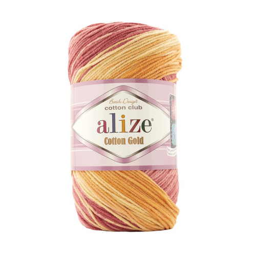 Пряжа ALIZE 'COTTON GOLD BATIK ' 100гр. 330м (55% Хлопок - 45% Акрил) (7833) Alize