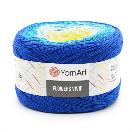 Пряжа YarnArt 'Flowers Vivid' 250гр 1000м (55% хлопок, 45% полиакрил) (510 секционный)