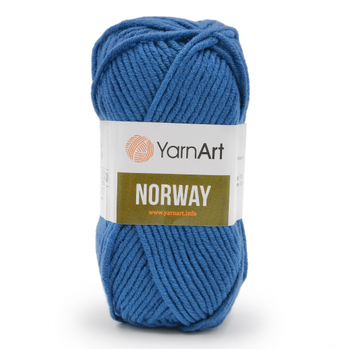 Пряжа YarnArt 'Norway' 100гр 105м (100% акрил) (209 синий)