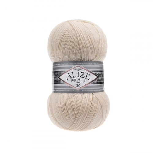 Пряжа ALIZE 'Superlana TIG' 100гр. 570м. (25%шерсть, 75%акрил) (310 шампань) Alize