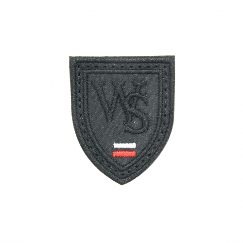 Термоаппликация 'Герб 'WS', черный, 2.9*3.5см, Hobby&Pro