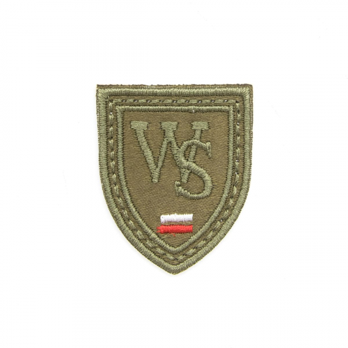 Термоаппликация 'Герб 'WS', хаки, 2.9*3.5см, Hobby&Pro