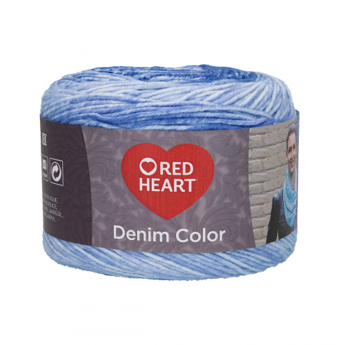 Пряжа Red Heart 'Denim color' 150гр 340м (100% акрил) (00007 ночное небо)