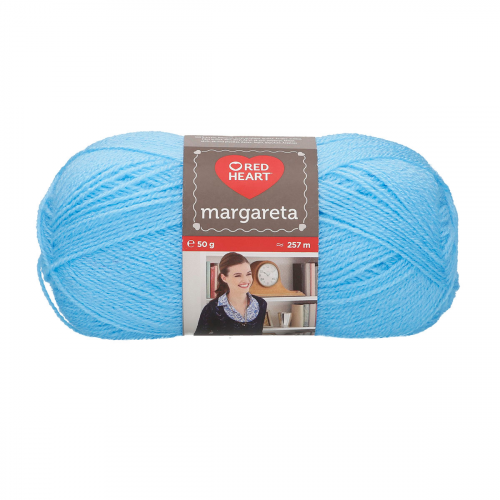 Пряжа Red Heart 'Margareta' 50гр 257м (100% акрил) (01107 св.-голубой)