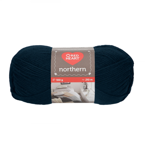 Пряжа Red Heart 'Northern' 100гр 210м (100% акрил) (08206 черный)