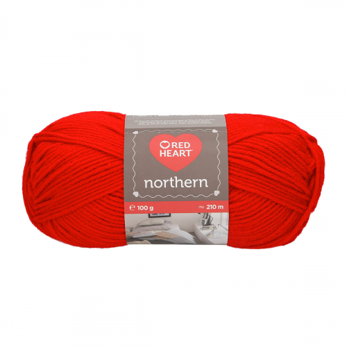 Пряжа Red Heart 'Northern' 100гр 210м (100% акрил) (08237 т.-красный)