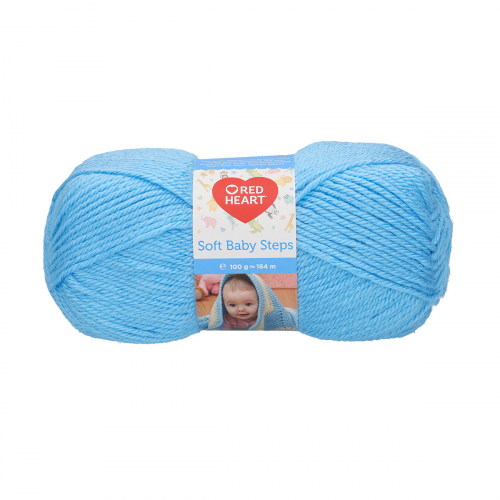 Пряжа Red Heart 'Soft Baby Steps' 100гр 164м (100% акрил) (00007 св.-голубой)