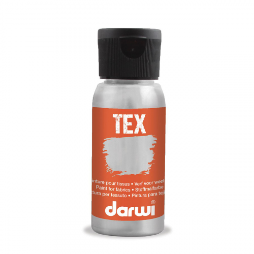 DA0100050 Краска акриловая для ткани, 50 мл, Darwi Tex (150 серый)