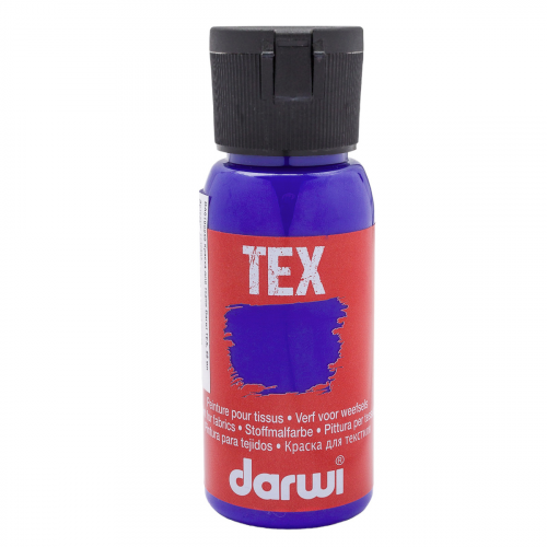 DA0100050 Краска акриловая для ткани, 50 мл, Darwi Tex (256 ультрамарин)