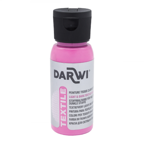 DA0100050 Краска акриловая для ткани, 50 мл, Darwi Tex (475 розовый)