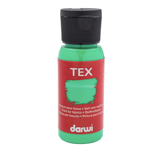 DA0100050 Краска акриловая для ткани, 50 мл, Darwi Tex (611 светло-зеленый)