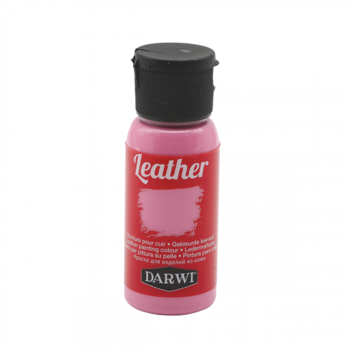 DA0420050 Краска акриловая для натуральной и искусственной кожи Leather, 50мл, Darwi (475 розовый)