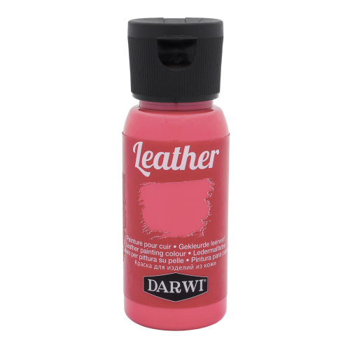 DA0420050 Краска акриловая для натуральной и искусственной кожи Leather, 50мл, Darwi (490 киноварь)