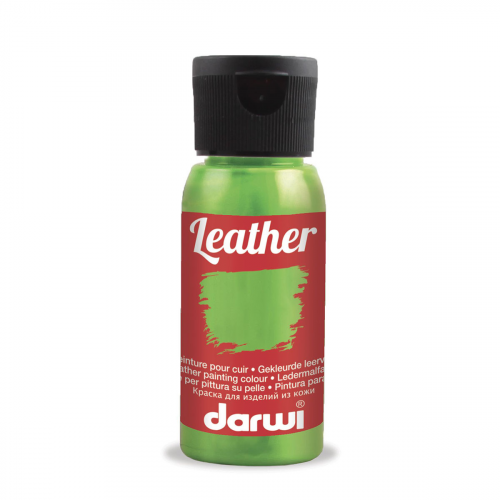 DA0420050 Краска акриловая для натуральной и искусственной кожи Leather, 50мл, Darwi (601 анисовый)