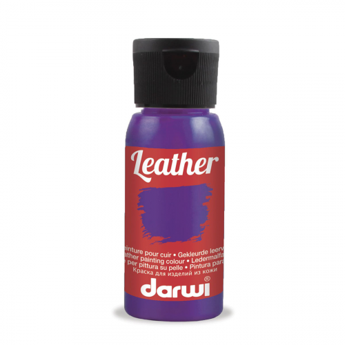 DA0420050 Краска акриловая для натуральной и искусственной кожи Leather, 50мл, Darwi (900 фиолетовый)