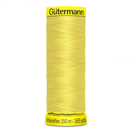 08 Нить Maraflex 120/150 м для эластичных, трикотажных материалов, 100% ПБТ Gutermann 777000 (580 грушово-зеленый) Guetermann
