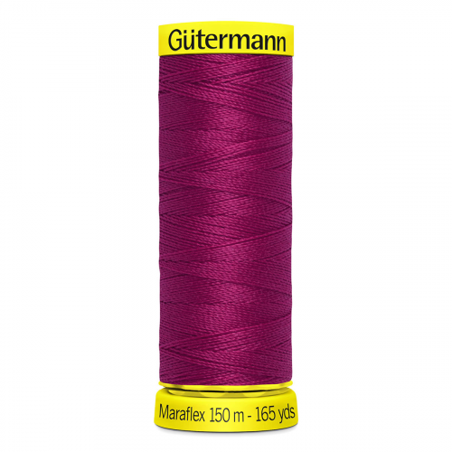 08 Нить Maraflex 120/150 м для эластичных, трикотажных материалов, 100% ПБТ Gutermann 777000 (384 малиновый щербет) Guetermann