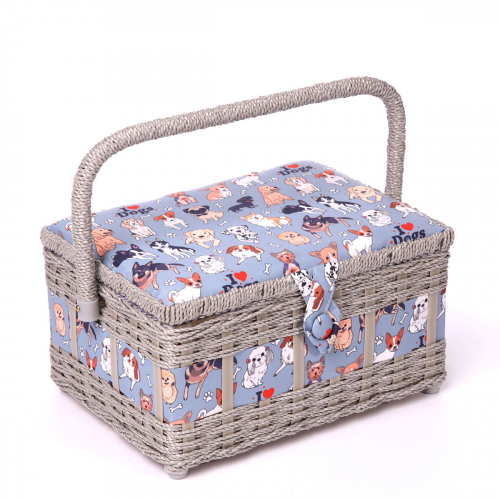 LY1632L PVC Tray Шкатулка средняя, декоративная, I love dogs, 26*19*14,5см АЙРИС