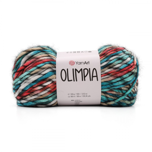 Пряжа YarnArt 'Olimpia' 100гр 100м (20% шерсть, 80% акрил) (1413 принт)