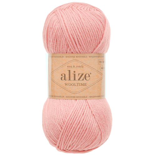 Пряжа ALIZE 'Wooltime' 100гр. 200м. (75% SW шерсть, 25% полиамид) (161 пудра) Alize